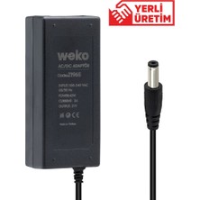 Weko 21 Volt- 2 Amper Yerli Üretim Masaüsütü Şarjlı Matkap Adaptörü Adaptör Siyah