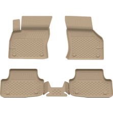 AUDI A3 HB / SD 2013-2020 Uyumlu Sahler Araca Özel Bej 4.5D Havuzlu Oto Paspas - AUDI A3