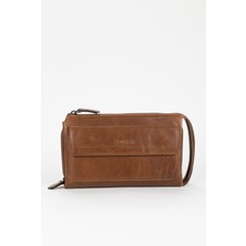 Fossil %100 Hakiki Deri Özel Tasarım El Çantası Portföy Traş Çantası