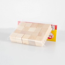 Empressco Doğal Ahşap Küp, Şık ve Sade Dekoratif Parça