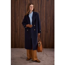 HE-QA Kolu Apolet Detaylı Kaban Lacivert