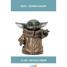 Letsii Baby Yoda Figür Büst Küçük Boy 12 cm