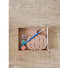 Empressco Bej Renkli Balkabağı Ahşap Dekoratif Obje, El Işi ve Şık Tasarım