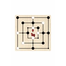Empressco Renkli Ahşap 9 Taş Oyunu, Zeka ve Strateji Geliştirici Eğlenceli Set