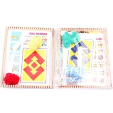 Empressco Iki Parçalı Ahşap Halı Dokuma Seti, Şık ve Doğal Dekoratif Seçenekler