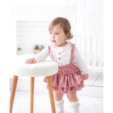 Aysskids Linda Kız Bebek Salopet Takımı Kloş Kalıp Günlük Kullanım İçin Şık Tasarım