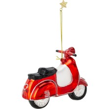 Yılbaşı Ağacı Süslemesi Kızmızı Scooter Motifli / Vondels
