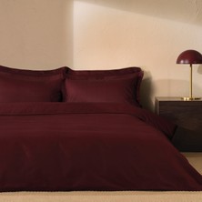 Puffy Andra Çift Kişilik Saten Nevresim Takımı – Bordo