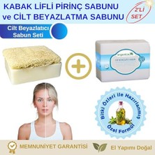 Storemax Organicsun 2'li Set Doğal Kabak Lifli Pirinç Sabunu ve Cilt Beyazlatma Sabunu