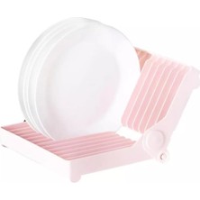 Storemax Bulaşık Rafı, 12 Tabak Kapasiteli, 14-30 cm Uyumlu, Bpa Içermez, Pembe/beyaz/yeşil