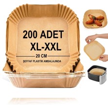 Storemax Airfryer Pişirme Kağıdı,xl-Xxl Büyük Boy, Kare, 200 Adet Hava Fritöz Parşömen Fırın Kağıdı Tek Kullanımlık Kağıt Fırın Fritöz Pişirme Kızartma Tavası Için Uygun 20CM