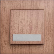 Storemax Novella Ceviz Işıklı Etiketli Zil 24V Çabuk Bağlantı Vakumlu Paket