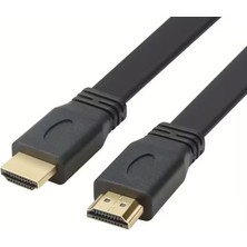Storemax Yassı Flat Slim HDMI Kablo Uyumlu 4K Full Hd 4K 60hz 2.0 Uyumlu 4K 60P Çözünürlük Uyumlu 18 Gbps Veri Aktarım Hızı, Ethernet Kanallı (1 Metre)