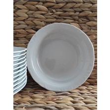 Porland Porselen Anadolu Beyazı 6 Adet 16 cm Çukur Yemek Tabak