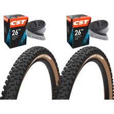 Cst Rock Hawk 26X2.25 Amber Yanak Bisiklet Lastik Seti