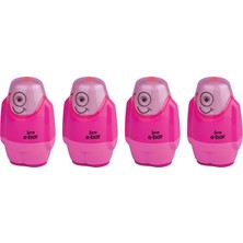 Storemax E-Bot Silgili Kalemtıraş Fosforlu Pembe 4lu Set