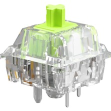 Storemax 36 Adet Raptor Mekanik Klavye Anahtarları (Clicky) - Gmmk 3 Klavyeler ve Gmmk Numpad'lerle Uyumlu, Net Geçiş, Maksimum Rgb Için Şeffaf Tasarım, 55 G Etkinleşme, 5 Ayaklı - Gresli