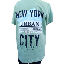 Çikoby Fancy Kids Erkek Çocuk İkili Takım Baskılı Yeşil T-Shirt Lacivert Şort