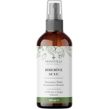 Storemax Monoville Biberiye Suyu 100 ml Cam ŞIŞE%100 Saf ve Doğal (Rosemary Water)