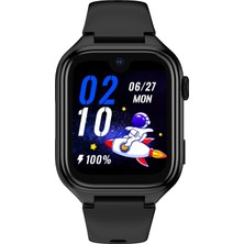 Storemax Tiger Kids Akıllı Çocuk Saati, Görüntülü Görüşme, Amoled Ekran,, S, 5mp Kamera, IP68 Su Geçirmez, Uzun Pil Ömrü, Sos, Dokunmatik Ekran, 4g, Silikon Kayış, Siyah