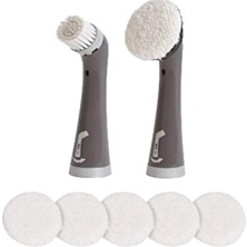 Storemax Reveal Power Scrubber Takmak Için, Yumuşak Kıllar ve 6 Mikrofiber Pedli Başlık, Kablosuz Elektrikli Pille Çalışan Ovma Fırçası Için,