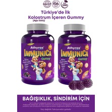 Immunica Gummy Kolostrum Beta Glukan Kara Mürver Prebiyotik İçeren 60 Çiğnenebilir Form 2 Kutu