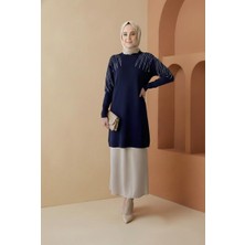 Modarte Taş Detaylı Şık Tunik