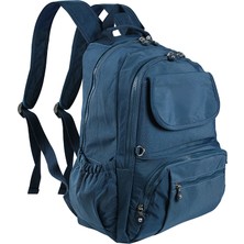 Bagacar 1215 Krinkıl Kumaş Su Geçirmez  Laptop Bölmeli Okul ve Günlük Sırt Çantası