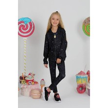 Star Pearl Kids Kız Çocuk Gym Galaxy Fermuarlı Sweatshirt