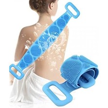 Storemax Mobee Banyo Duş Sırt Kesesi Çift Taraflı Silikon Lifi Fırçası 70 cm