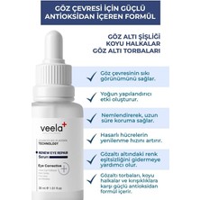 Storemax Veela Renew Eye Serum – Gözaltı Torbaları ve Göz Çevresi Serumu, Morluklar ve Kırışıklık Karşıtı Etkili Formül
