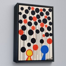 Oxyteez Ahşap Çerçeveli Alexander Calder - Envol TABLO-7291