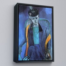 Oxyteez Ahşap Çerçeveli Henri Matisse - Madame Matisse'in PORTRESI-7324