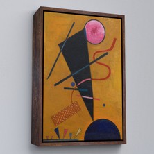 Oxyteez Ahşap Çerçeveli Vasily Kandinsky Beruhrung Iletişim TABLOSU-7487