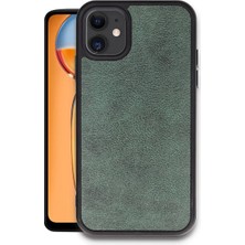 Eco Port Iphone 11 Kılıf Aras Deri Kapak - Koyu Yeşil