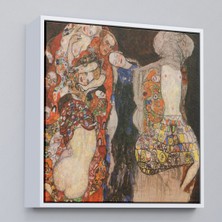 Oxyteez Ahşap Çerçeveli Gustav Klimt - Die Braut Unvollende TABLOSU-8339
