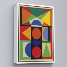 Oxyteez Ahşap Çerçeveli Auguste Herbin - Mücevher Tablosu - BIJOU-8080