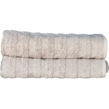 erteks banyo havlusu açık kahverengi 2 adet 70 x 140  yumuşacık