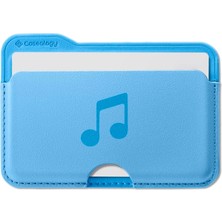 Storemax Için Özellikli 3 Kartlı Manyetik Cüzdan Folder Pop Sky Music - AFA07498