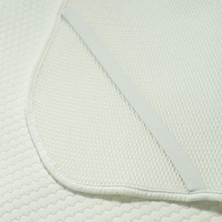 Storemax Y-74B Alptex 3 Boyutlu Kumaş Teknolojisiyle Üretilmiş Terletmeyen Bambulu Yatak Pedi, Beyaz, 90X190 cm