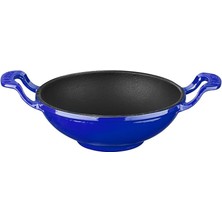 Storemax Döküm Mini Wok Yekpare Kulplu Çap 16CM Mavi