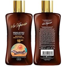 Storemax Eda Taşpınar Bronzlaştırıcı Koruyucu Yağ Spf 15 (200 Ml/6.8 Fl Oz)