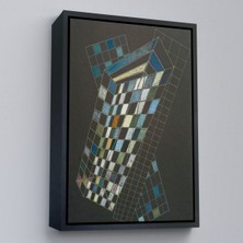 Oxyteez Ahşap Çerçeveli Wassily Kandinsky - Küçük Uçaklar TABLOSU-7494