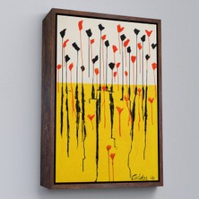 Oxyteez Ahşap Çerçeveli Alexander Calder - Damlalar Tablo - DROPS-7285