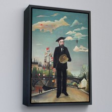 Oxyteez Ahşap Çerçeveli Henri Rousseau Kendi Tablosu - SELF-PORTRAIT-7361