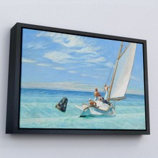 Oxyteez Ahşap Çerçeveli Edward Hopper - Ground Swell Yelkenli TABLOSU-7077