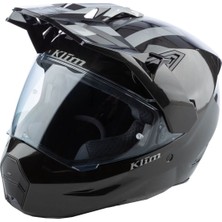 Klim X1 Alpha Carbon Patroit Korumalı Adv Motosiklet Kaskı Metalik Siyah