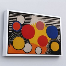 Oxyteez Ahşap Çerçeveli Alexander Calder - Kuş Yuvası Tablosu Bird's NEST-7056