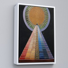 Oxyteez Ahşap Çerçeveli Hilma Af Klint - Altarpiece, Grup X, Sayı 1 TABLOSU-8058