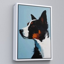 Oxyteez Ahşap Çerçeveli Sevimli Köpek TABLOSU-7635